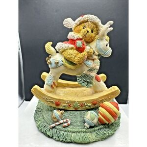 Cherished Teddies Beth‎ "Happy Holidays Deer Friend" 1992 Figure 950807